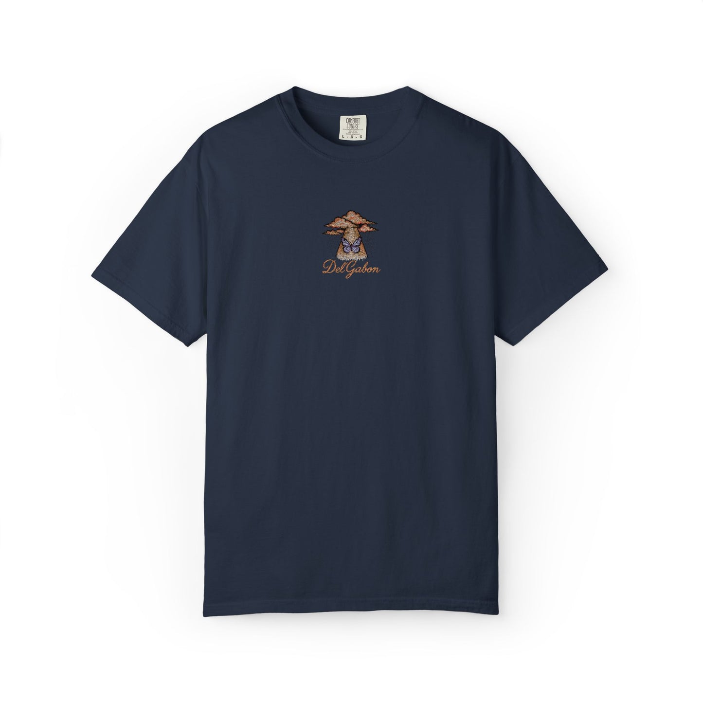 Del’Gabon butterfly September -tee