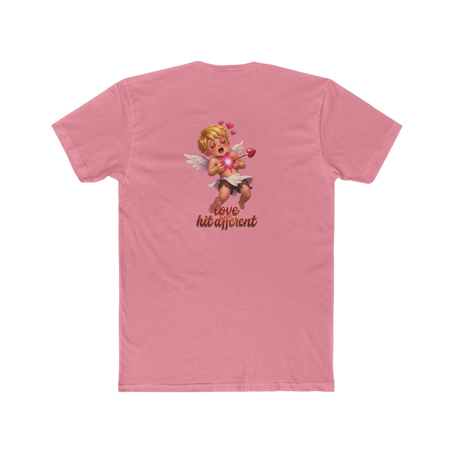 BR Vintage Cupid Logo Tee — "Love Hits Different" Graphic T-Shirt